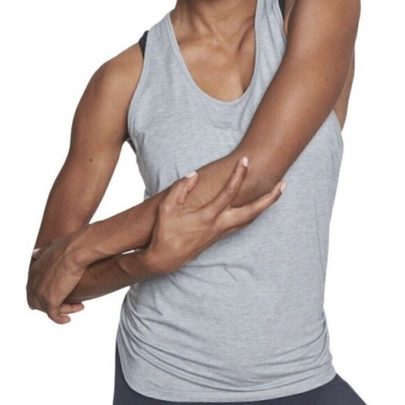 ATHLETA Essence Open Back Tank Gray - Picture 8 of 8